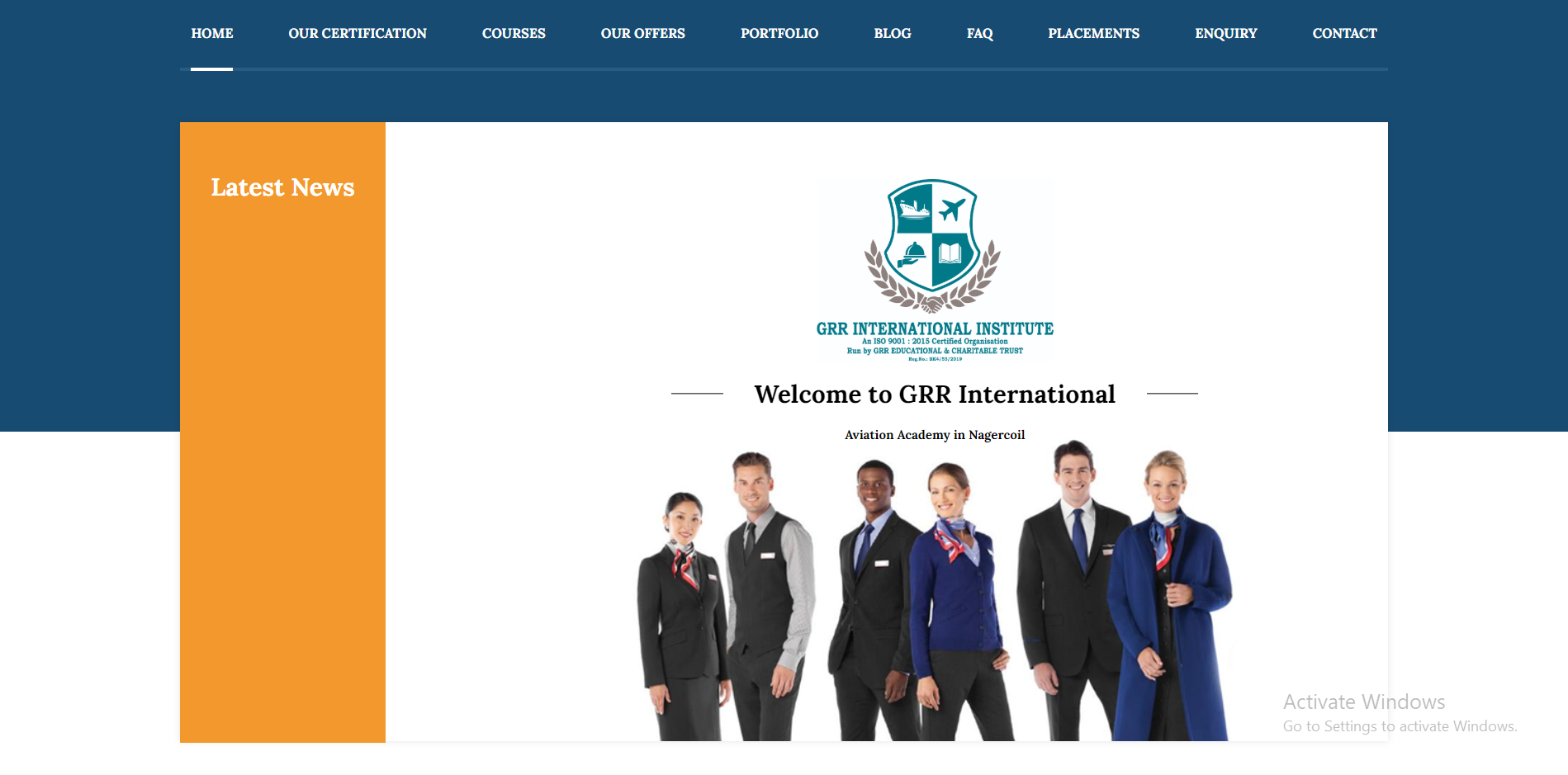 Institutional Website